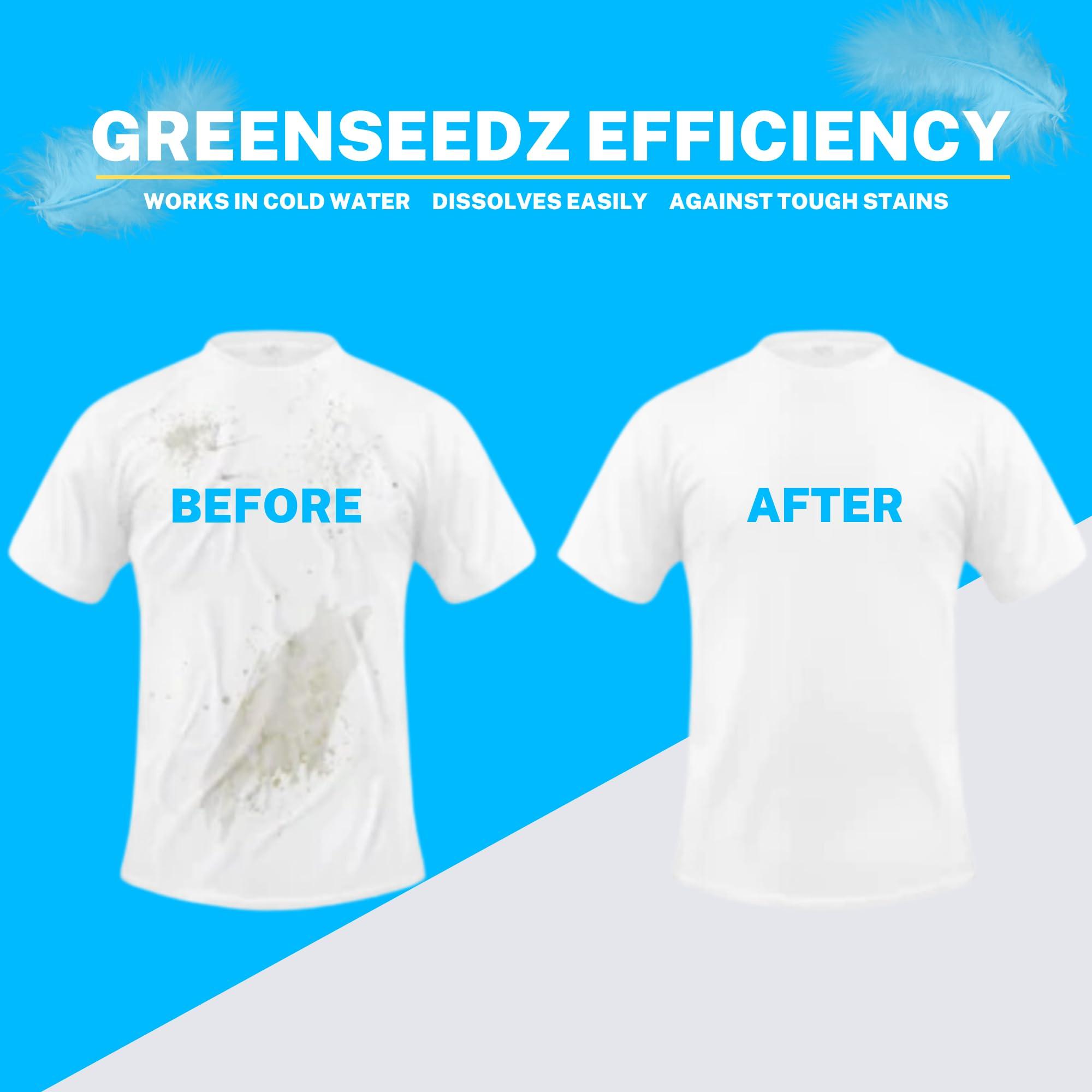 Greenseedz Greenseedz Free And Clear Eco Friendly Unscented Laundry Detergent Pods, 32 Pacs, Powerful Stain And Odor Removal, Biodegradable and HE Compatible