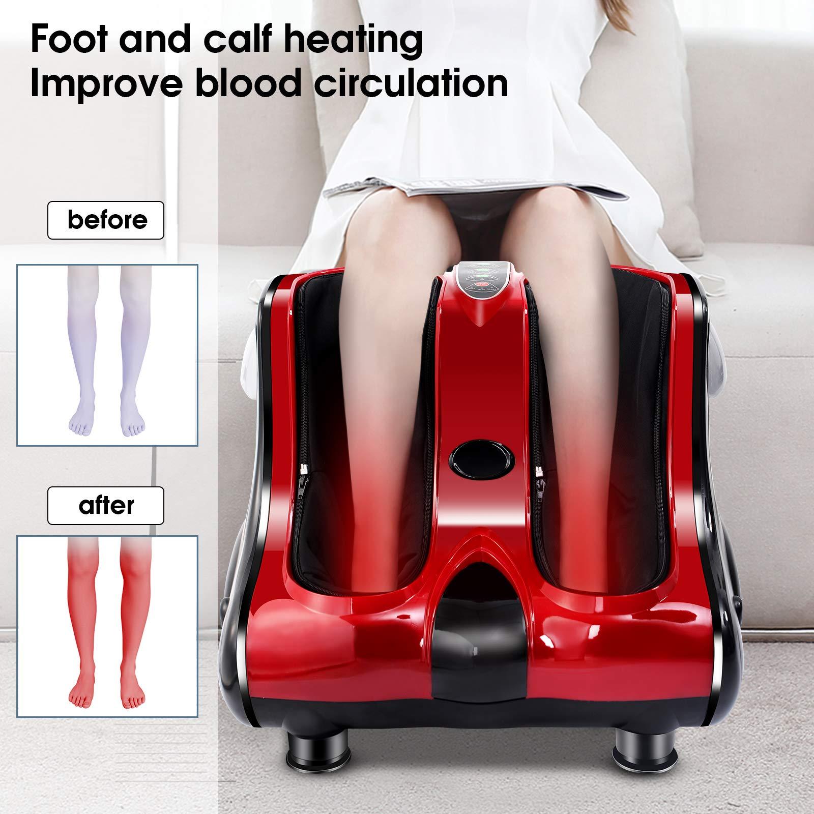 ARLIME ARLIME Foot Massager with Heat, Shiatsu Feet Massager Machine, 3-Level Intensity Modes, Deep Kneading Vibration, Electric Foot Massager for Neuropathy, Circulation and Leg Pain Relief