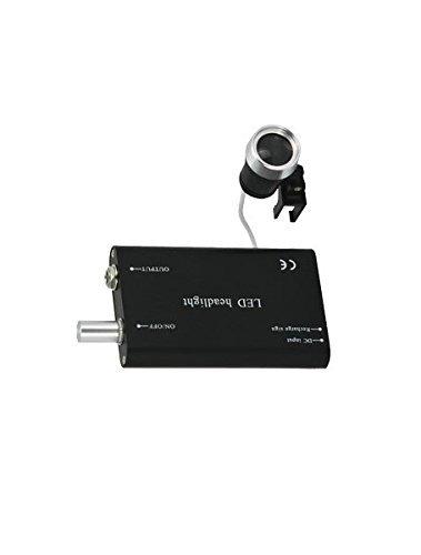 Super Dental Portable Head Light Lamp for Surgical Medical Binocular Loupe+Clip (Black)