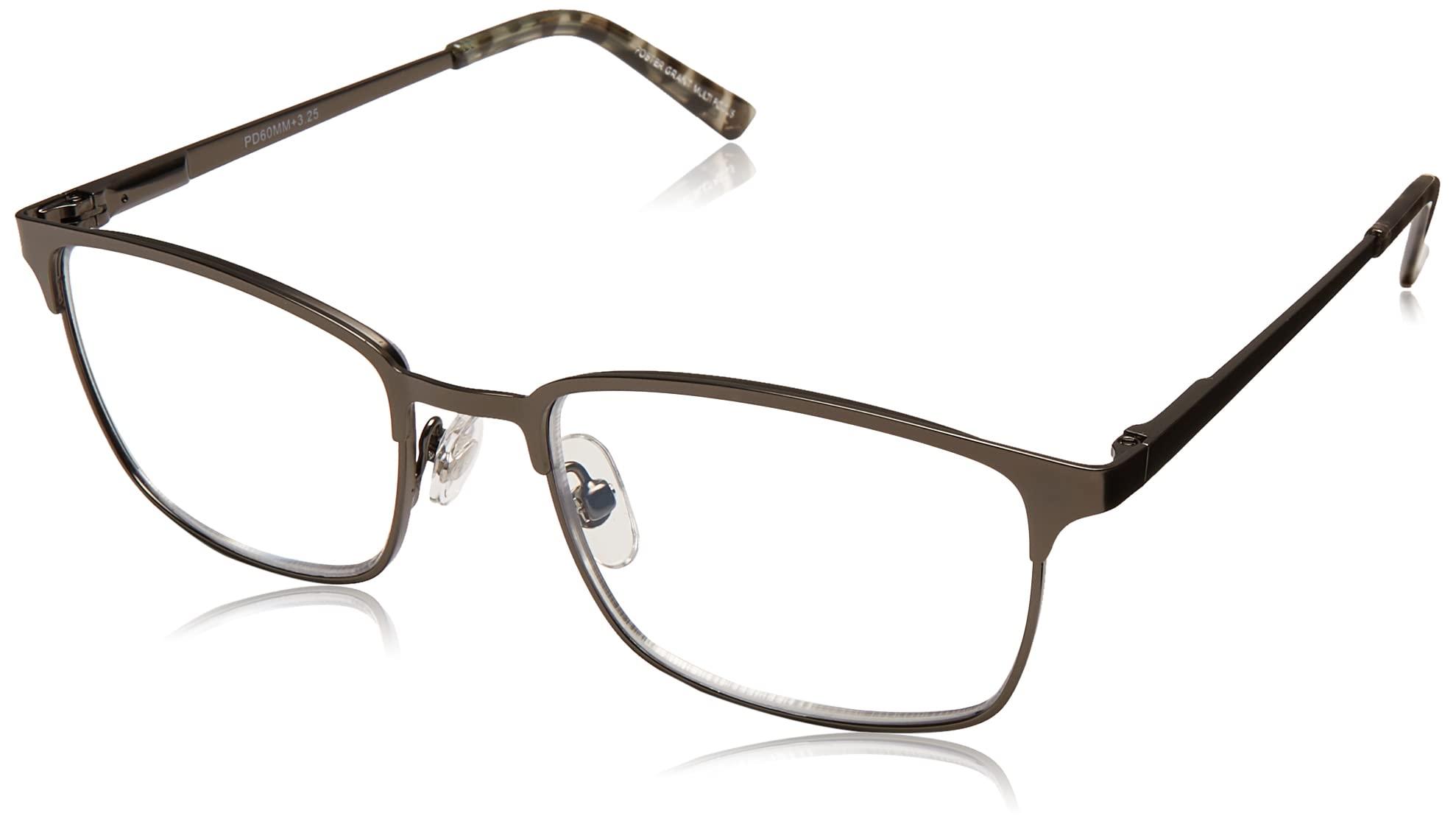 Foster Grant Foster Grant Braydon Multifocus Reading Glasses With Anti-Reflective Glasses Coating, Men