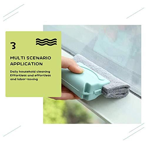 HITHSM 3Pcs Magic Window Cleaning Brush, Creative Groove Cleaning Brush, Quickly Clean All Corners and Gaps