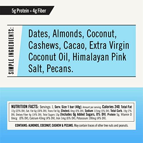 Thunderbird Energetica Thunderbird Bars Energy Snack, Gluten-Free with Protein, Healthy Real Food, Vegan Paleo Non-GMO, No Added Sugar, Chocolate Coconut Cashew Flavor (12 Count, 1.7 oz. Bars)