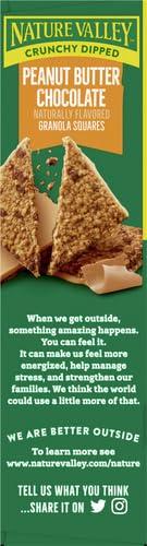 Nature Valley Nature Valley Crunchy Dipped Granola Squares, Peanut Butter Chocolate, 6 ct (Pack of 2)