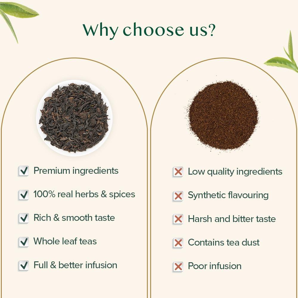 VAHDAM VAHDAM, High Mountain Oolong Tea Leaves From Himalayas (50+ Cups, 3.53oz) Strong & Robust Oolong Tea | High Elevation Grown | Vacuum Sealed | Brew Hot, Iced, Kombucha Tea | Loose Leaf Tea