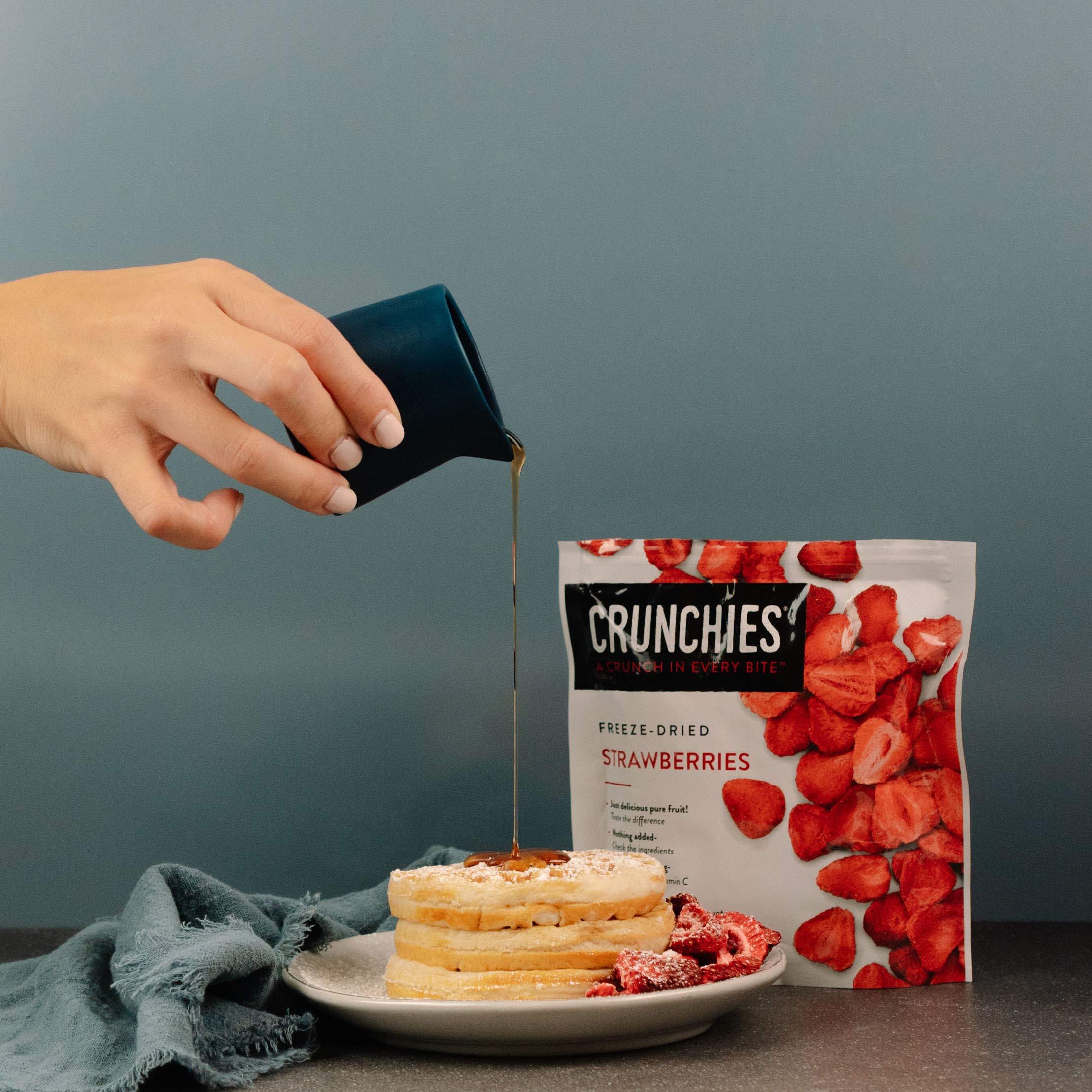 Crunchies Crunchies Freeze-Dried Fruits, 100% All Natural Crispy Fruit, Non GMO and Kosher, Resealable Freeze Dried Fruit Snack Packs, Pack of 6 (Strawberries)