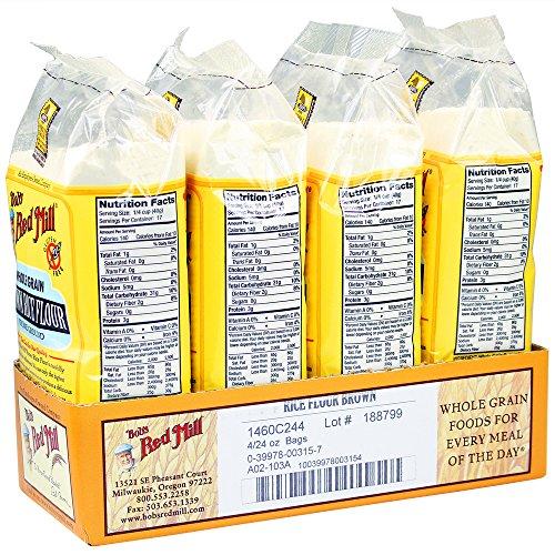 Bob's Red Mill Bob's Red Mill Gluten Free Brown Rice Flour, 24 Ounce (Pack of 4)