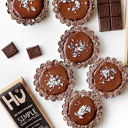 Hu Hu Chocolate Bars | 8 Pack Simple Chocolate | Natural Organic Vegan, Gluten Free, Paleo, Non GMO, Fair Trade Dark Chocolate | 2.1oz Each