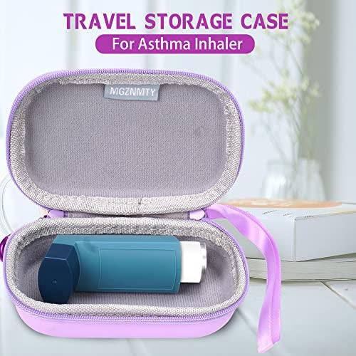 MGZNMTY MGZNMTY Asthma Inhaler Holder Case, Storage and Travel Handy Inhaler Case for Adults and Kids (ONLY CASE) (Purple)