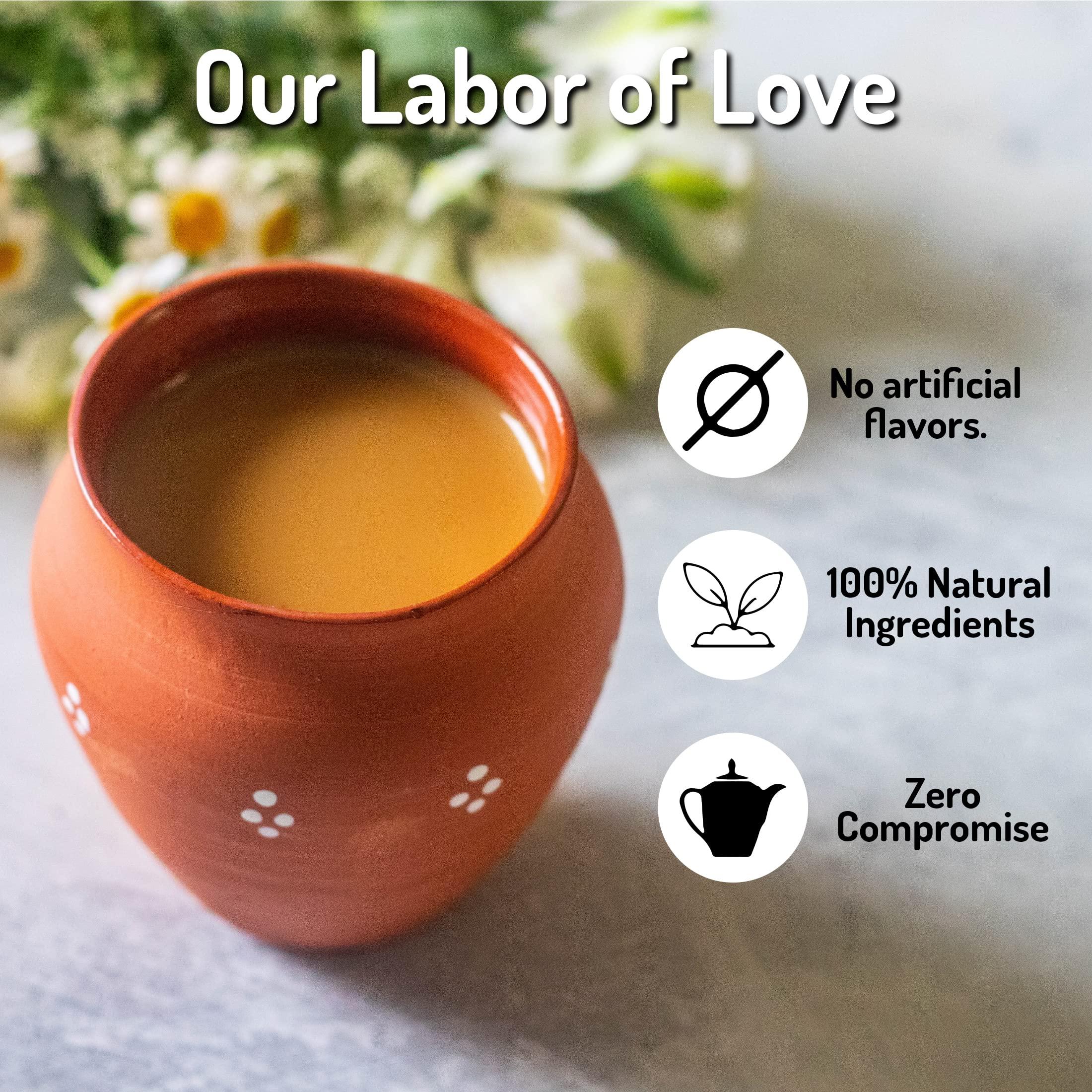 Tea India Tea India Orange Pekoe Black Tea Chai Flavorful Blend Of Black Tea & Natural Ingredients Strong Full-Bodied Traditional Indian Caffeinated Tea 216 Round Teabags