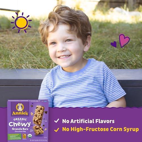 Annie's Homegrown Annie's Organic Chewy Granola Bars, Chocolate Chip, 6 Bars, 5.34 oz