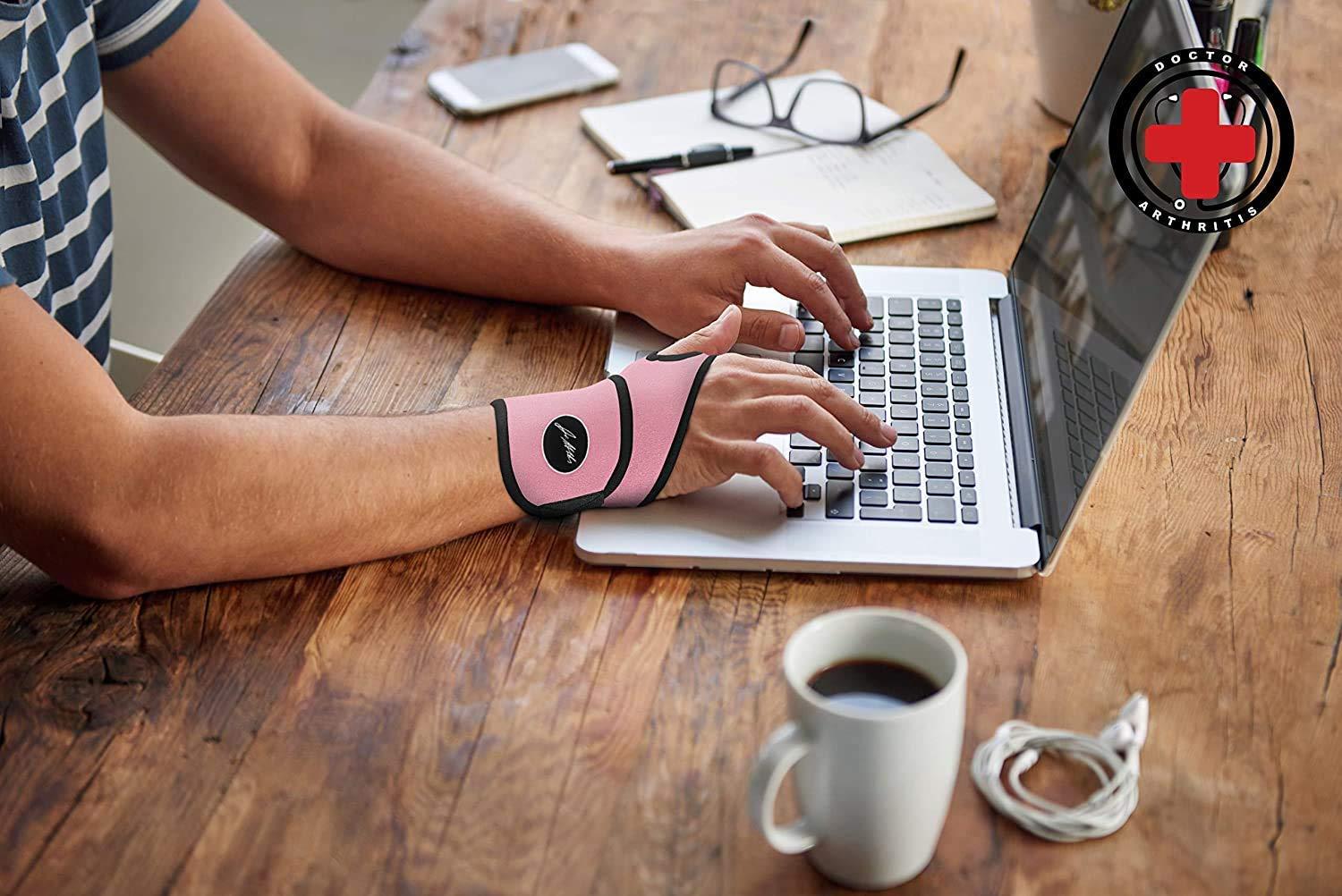 Dr. Arthritis Dr. Arthritis Bundle: Wrist Support (Pink) + Carpal Tunnel Wrist Brace (Right)