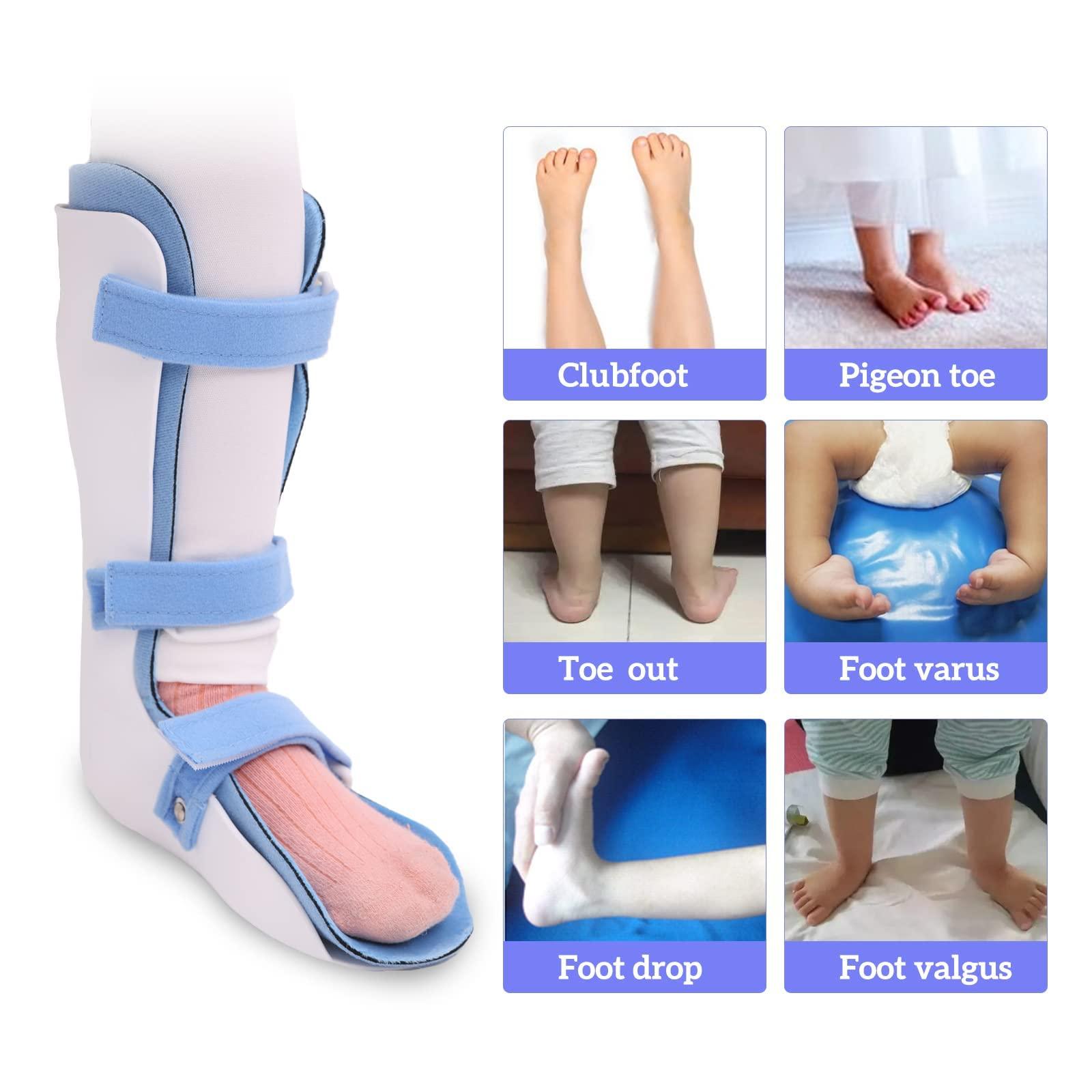Shuyan Jiao Shuyan Jiao Kids AFO Drop Foot Brace for Children Toddlers Ankle Foot Orthosis Pediatric AFO Boot for Tip Toe Walking (Small-Left)