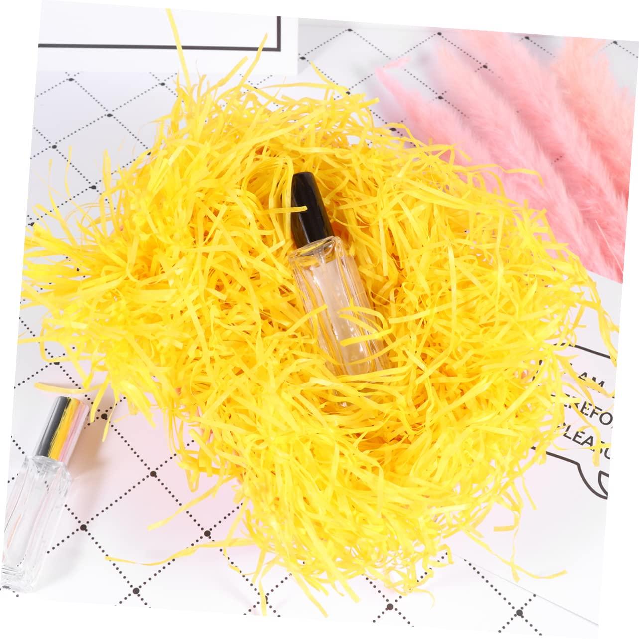 Beaupretty Beaupretty 15 Packs Shredded Paper Filament Confetti Paper White Baskets Crinkle Paper Filler Bulk Baskets Paper Confetti Black Basket Paper Shred Basket Filler Hamper Filling