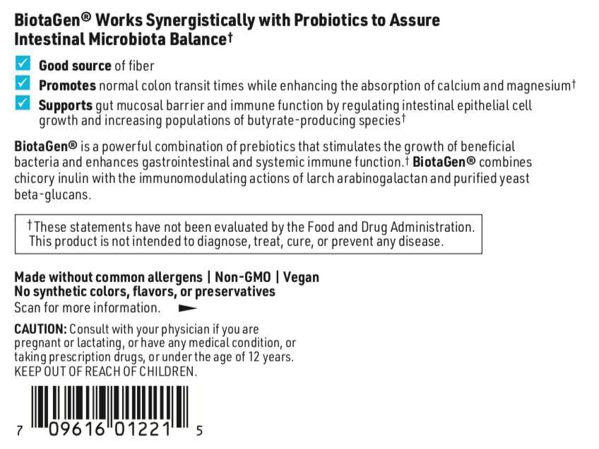 Klaire Labs Klaire Labs Biotagen Powder - Prebiotic Inulin, Beta-Glucan & Arabinogalactan to Support Gut Microbiota (30 Servings, 150 Grams)