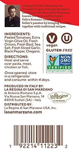 La San Marzano La San Marzano Tomato Basil Sauce 100% Made In Italy Tomato Pasta Sauce 24oz. (Pack of 1)
