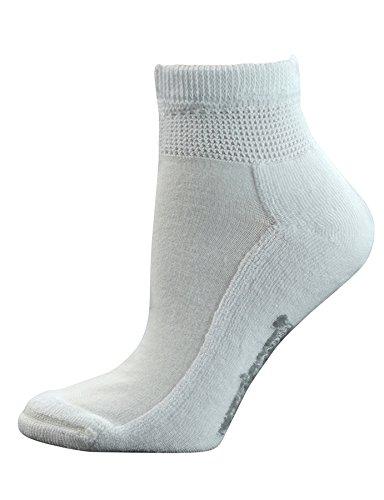 Yomandamor Yomandamor Women's 5 Pairs Non-Binding Cotton Ankle Diabetic/Dress Socks with Seamless Toe and Cushion Sole