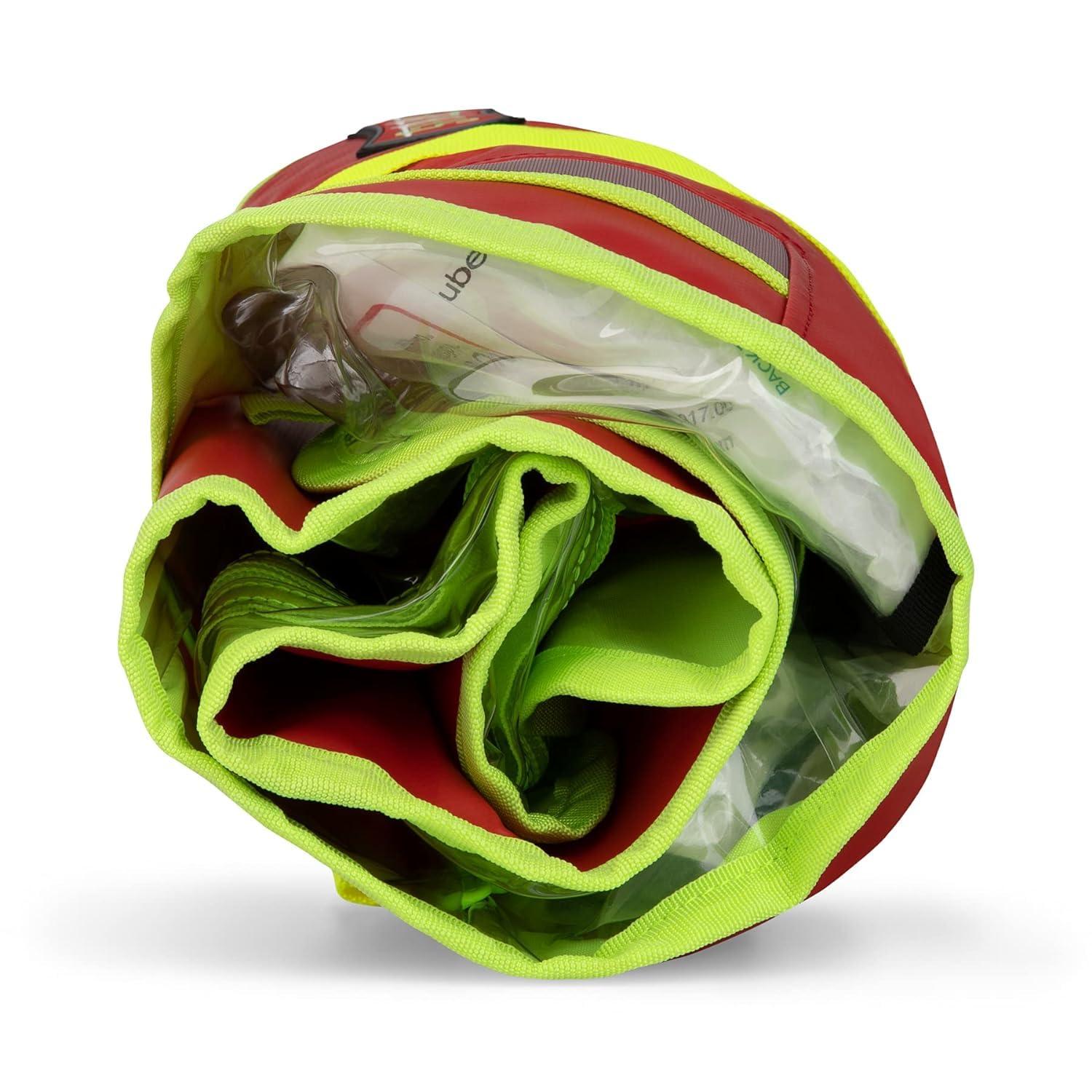 Statpacks Statpacks G3 Quickroll Intubation Kit Bag Durable Foam-Lined Roll-Out Design, Quick Access for First Responders, Fire-Rescue, EMS, Healthcare Professionals Red