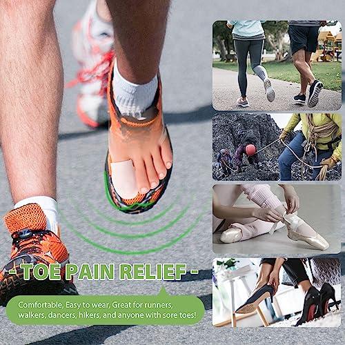 Bukihome Bukihome Gel Big Toe Caps and Protectors - 8 Pack Silicone Toe Protectors with Aloe Vera Extract - Toe Sleeves Cushions for Women & Men - Protect Corns, Blister - Large