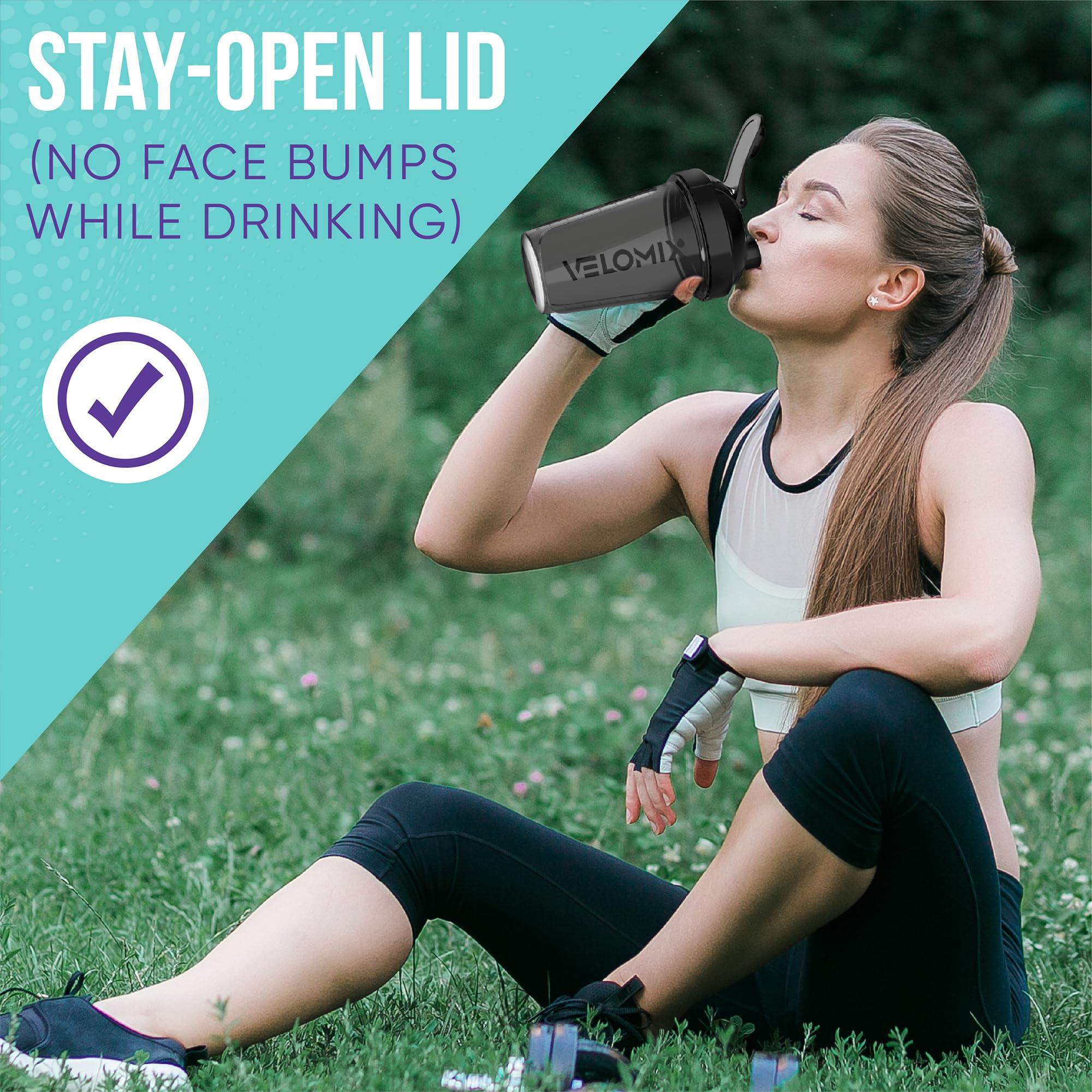 VELOMIX VELOMIX -6 PACK- Shaker Cups for Protein Shakes 20 oz - 6x Wire Whisk | Leak Proof Protein Shaker Bottle for Protein Shakes, Shaker Bottle Pack for Pre & Post Workout, Shaker Cup, Shaker Bottle Cups