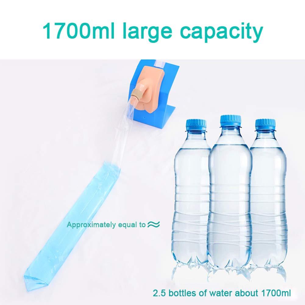 MBROS 50pcs Disposable Urine Drainage Bags, Male Incontinence Aid, Portable Urine Collector Bag for Bedridden Elderly and Disabled Men