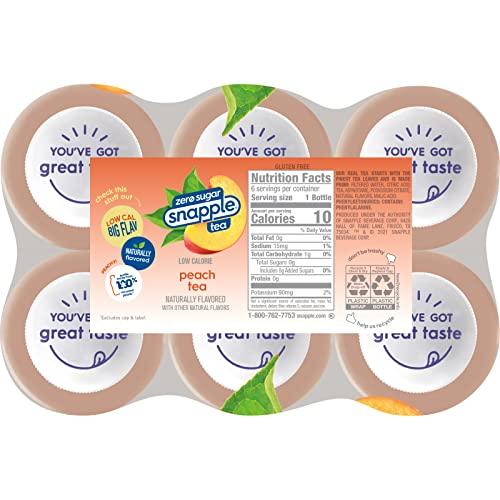 Snapple Snapple Diet Peach Tea, 16 fl oz recycled plastic bottle, 6 pack