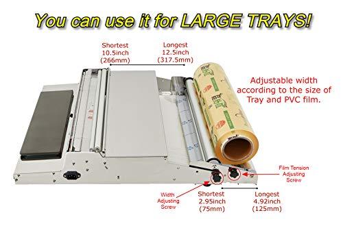 VisionTechShop VisionTechShop VTH-500, 20 Inch / 500 mm Hand Wrapping Machine Film Wrapper for Food Packaging, Large Tray, MADE IN KOREA