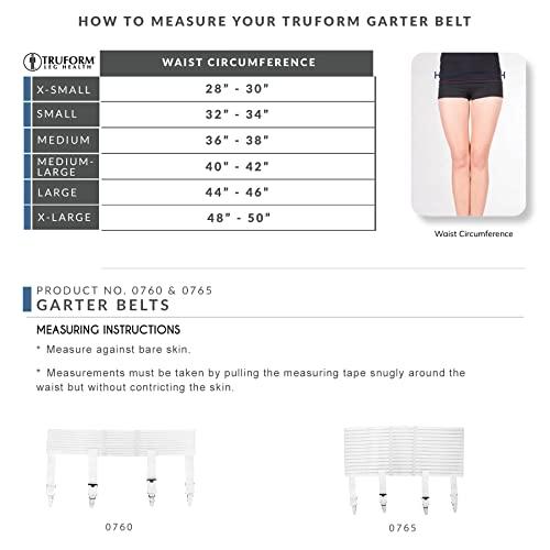 Truform Truform Truform Standard Garter Belt, White, X-Small