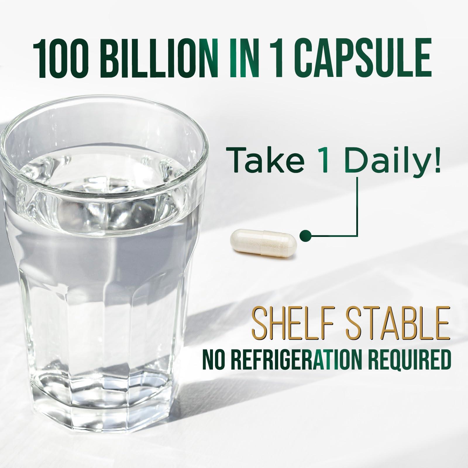 Nature's Peak Probiotics for Women's Digestive Health - 100 Billion CFU, 16 Strains with Prebiotics, Supports Immune, Gut Health, PH, Gas & Bloating, Best Probiotic for Women & Men, Shelf Stable - 60 Capsules