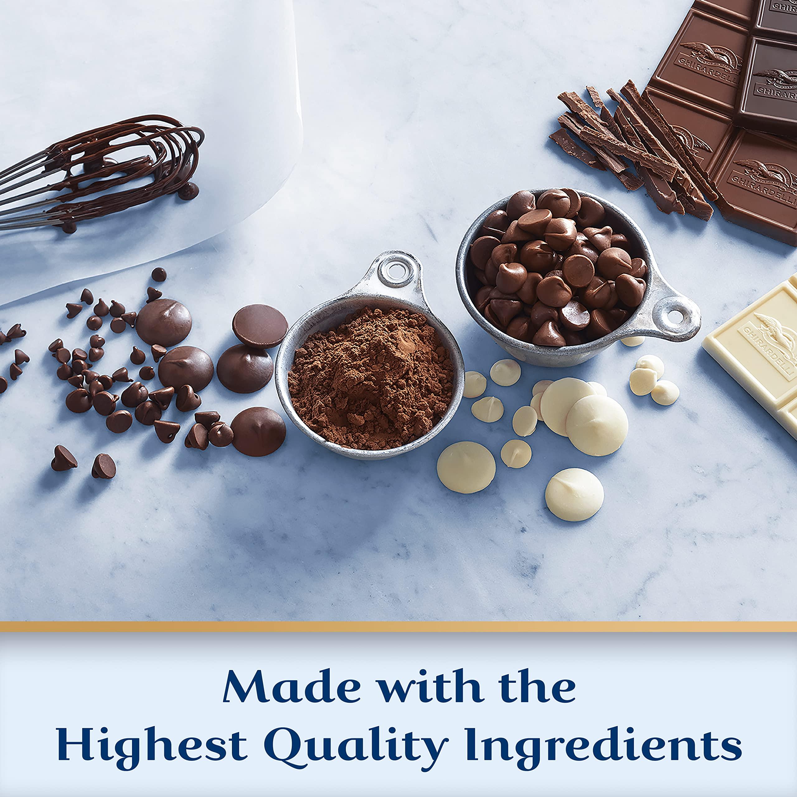 Ghirardelli Chocolate Company GHIRARDELLI No Sugar Added Dark Chocolate Chips for Baking, Premium Baking Chips, 8 OZ Bag