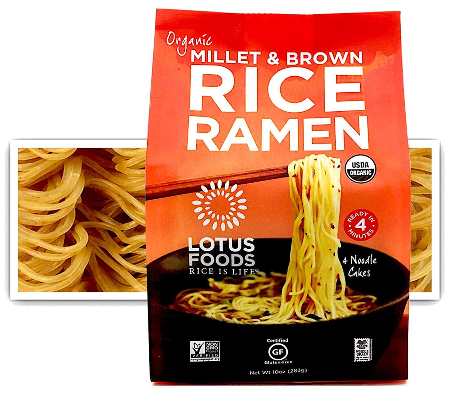 Lotus Foods Lotus Foods Organic Gluten-Free Millet & Brown Rice Ramen Noodles, Nutty Flavor, 10 Oz, 6 Count