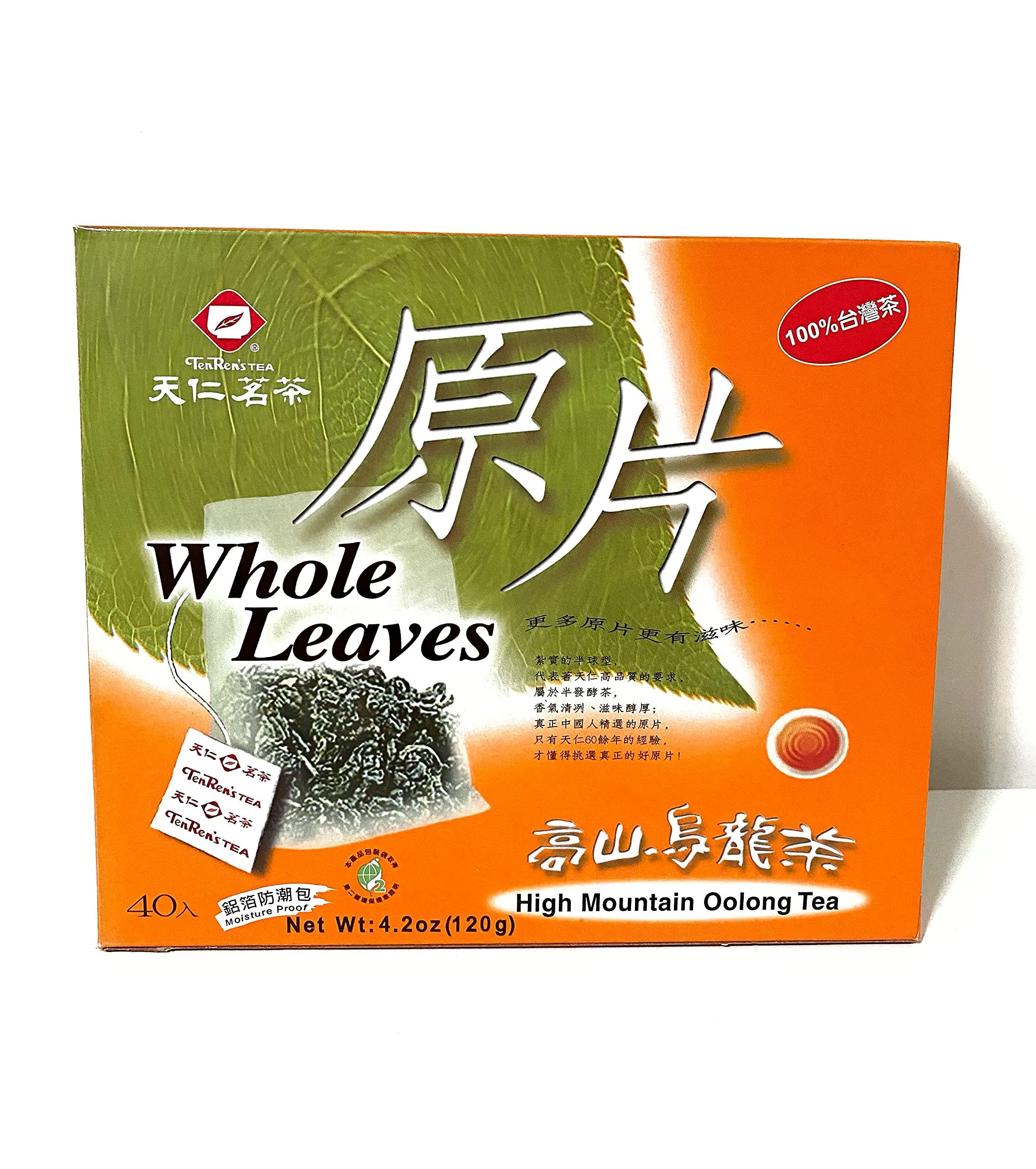 TenRen TenRen Whole Leaves High Mountain Oolong Tea 40 tea bags