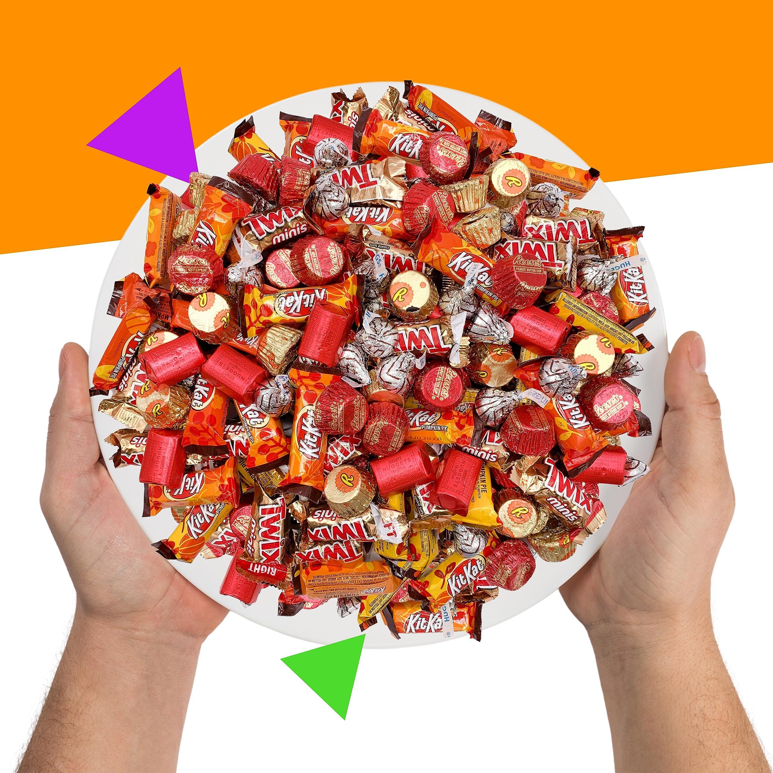 LAETAFOOD Halloween Chocolate Candy Variety Pack - Popular Brands Individually Wrapped Fall Mixed Delights (3 Pound Bag - Approx. 150 Count)