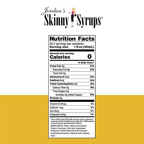 Jordan's Skinny Mixes Jordan's Skinny Syrups Sugar Free Banana Split Syrup | Gluten Free | Keto | Kosher | Made in the USA