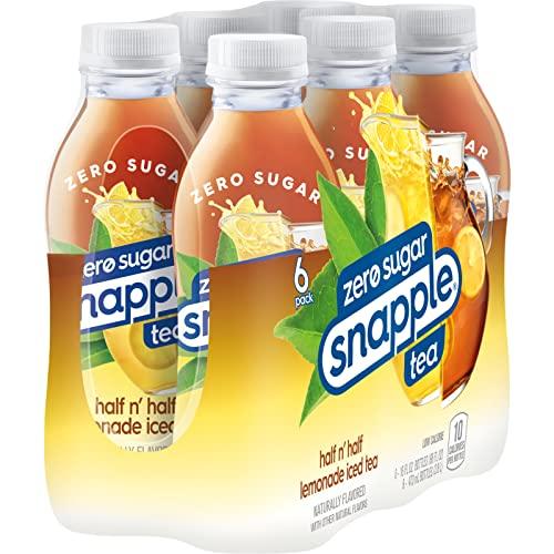 Snapple Snapple Zero Sugar Half \'n Half Tea, 16 fl oz recycled plastic bottle, 6 pack