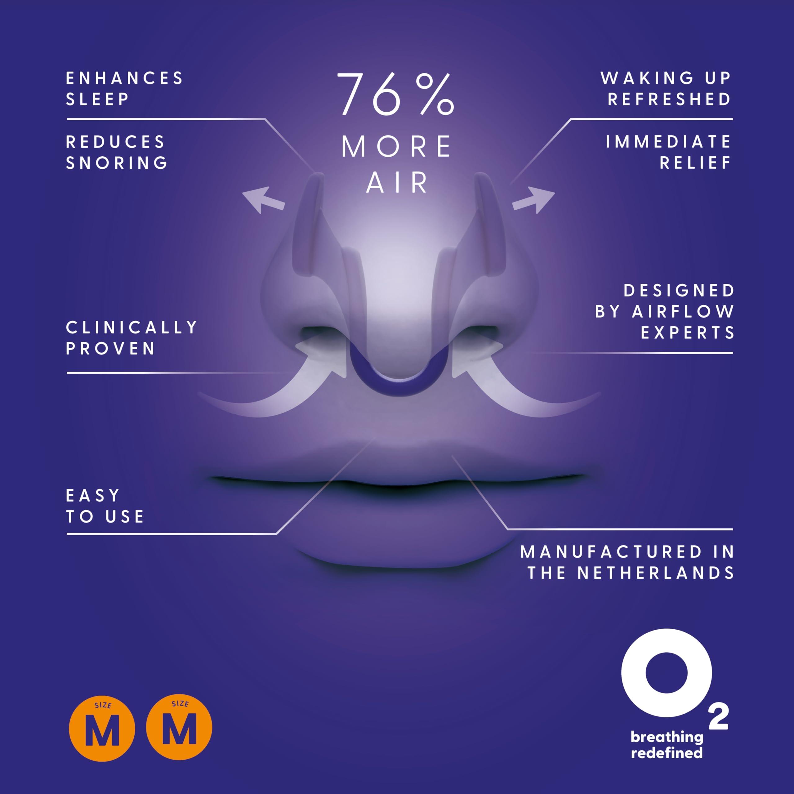 Air Max AIRMAX Nasal dilators for Sleeping - 76% More Airflow - Anti snoring Devices - Breathe Freely Through The Nose - Sinus Relief, Relief and snoring Solution - 2X Medium Orange - 6 Month Relief