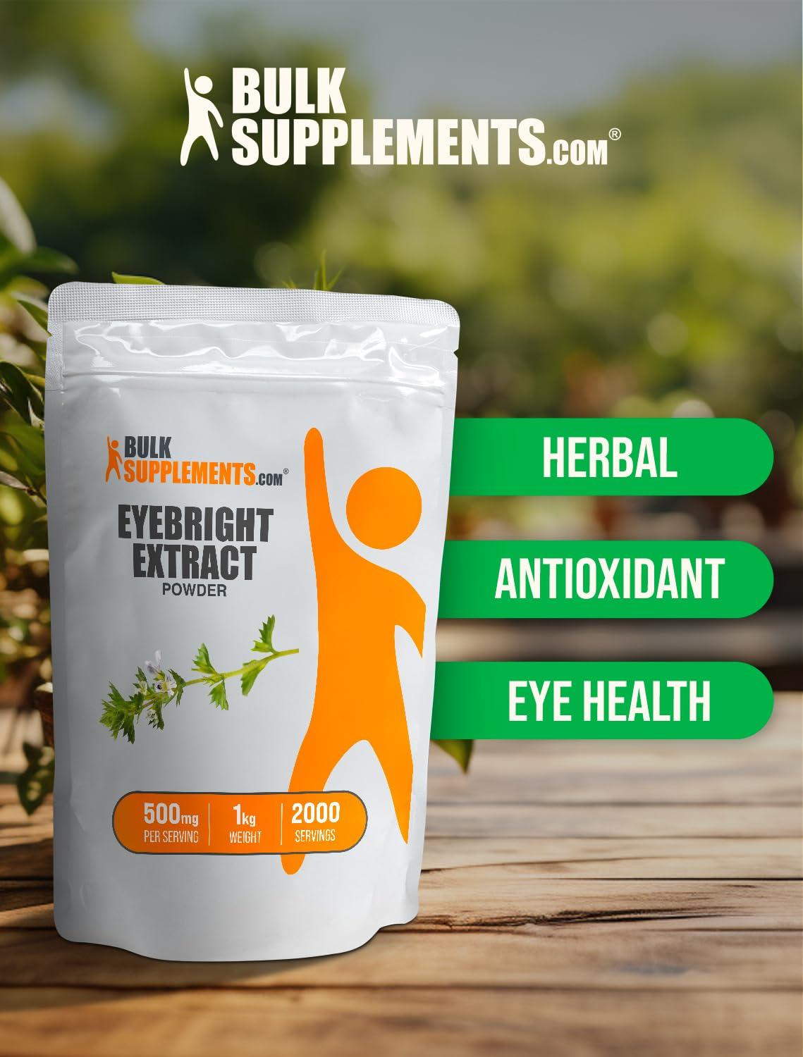 BulkSupplements BulkSupplements.com Eyebright Extract Powder - Eye Bright Extract - Eye Supplements - Eyebright Herb Supplement - Eye Health Supplements for Adults (5 Kilograms - 11 lbs)
