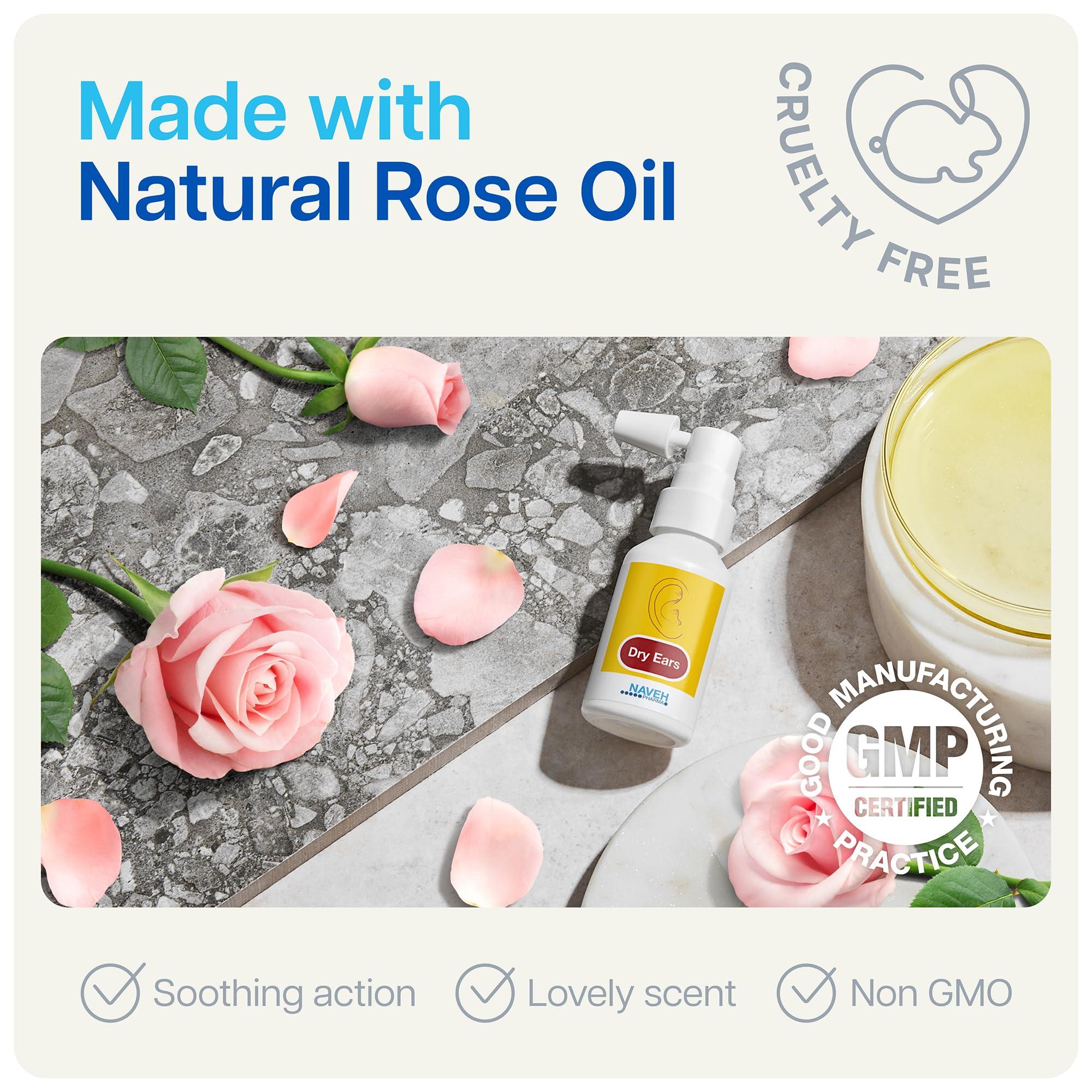 NAVEH PHARMA NAVEH PHARMA Dry Ears -Swimmers Ear Drops Spray - Ear Drying Drops for Swimmers Adults and Kids/Remove Water Trapped in Ears and Hearing Loss (1 Fl Oz)