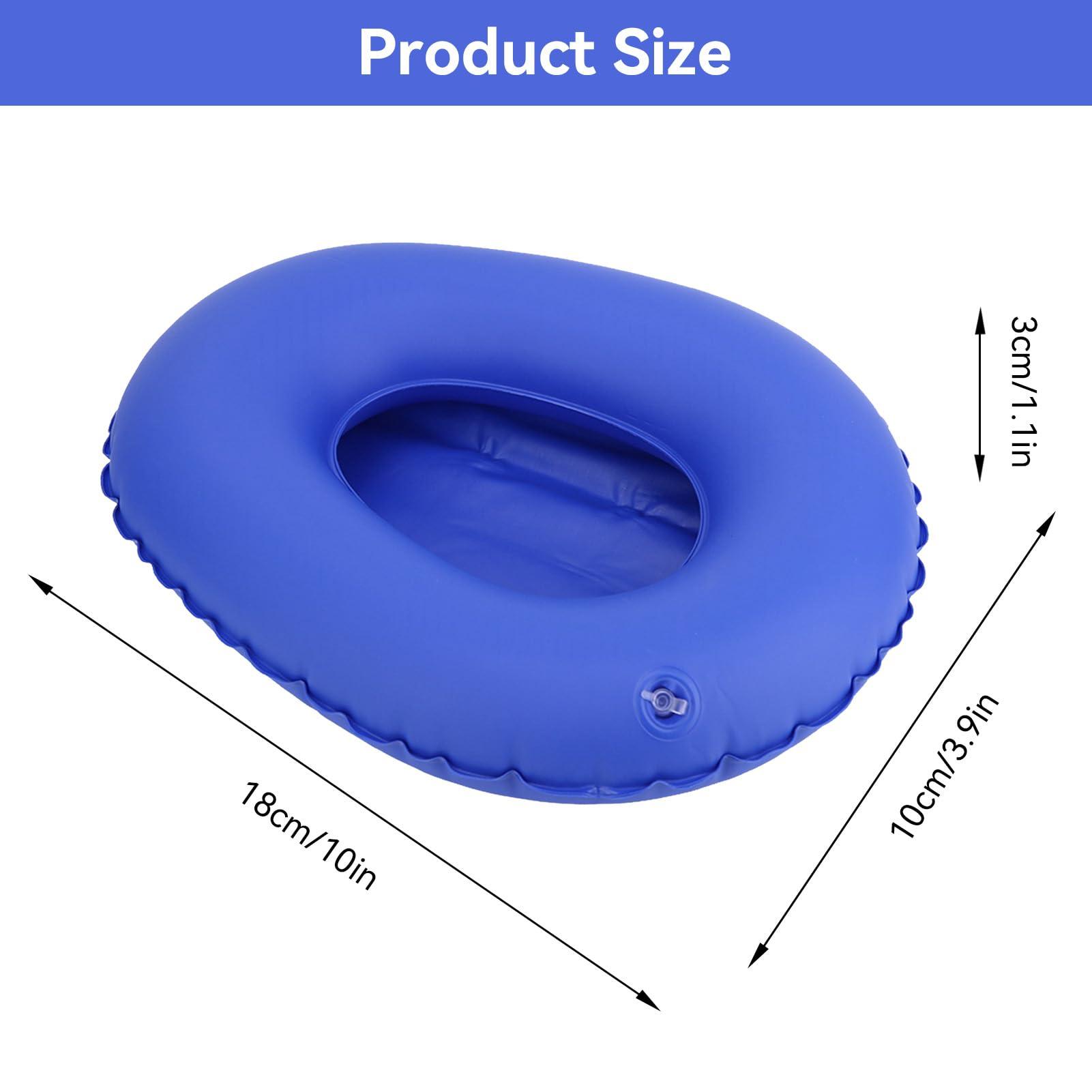 HERCHR HERCHR Inflatable Air Cushions Bedpan, Inflatable Bed Pan Bedpans for Elderly Men Bed Pans for Elderly Men Washable Anti Bedsore Toilet Urinal for Elderly Bedridden Blue