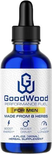 GoodWood GoodWood - Male Liquid Drops - Increases Stamina and Size - Improves Energy, Drive, and Power - for Men Ages 30, 40, 50, 60+ - Made with 8 Herbs and Organic - One Pack