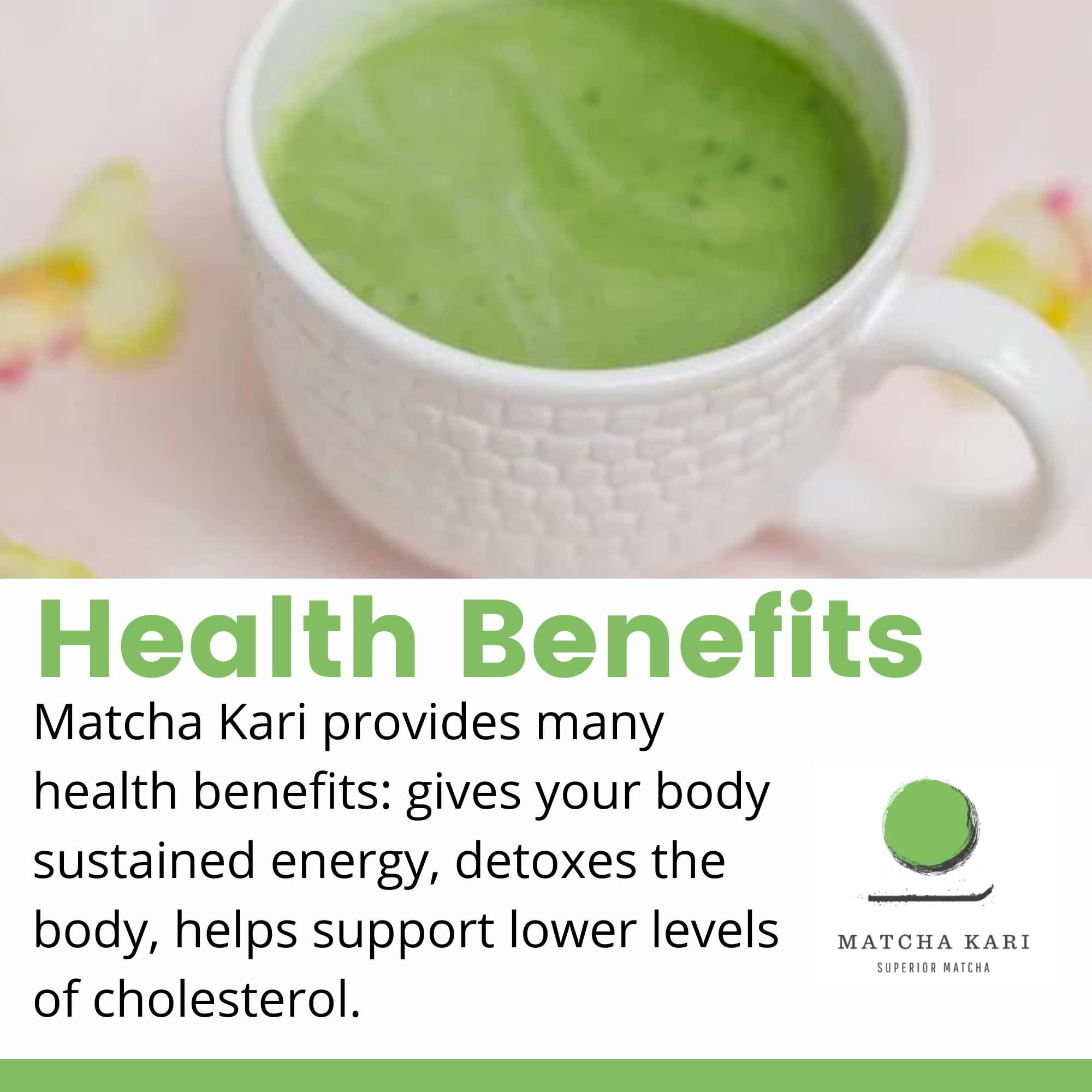 Matcha Kari Dr. Weil Matcha Kari Superior Japanese Matcha Green Tea Sticks (2) and 100g Culinary Bundle - Organic Ceremonial Grade Powder Single Serve Packets (24 packets) and 100g Culinary Grade Pouch