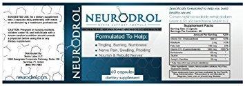 Neurodrol Neurodrol Advanced Nerve Support Formula Natural Non Prescription for Numbness Tingling Burning & Pain Associated with Neuropathy (Blue)