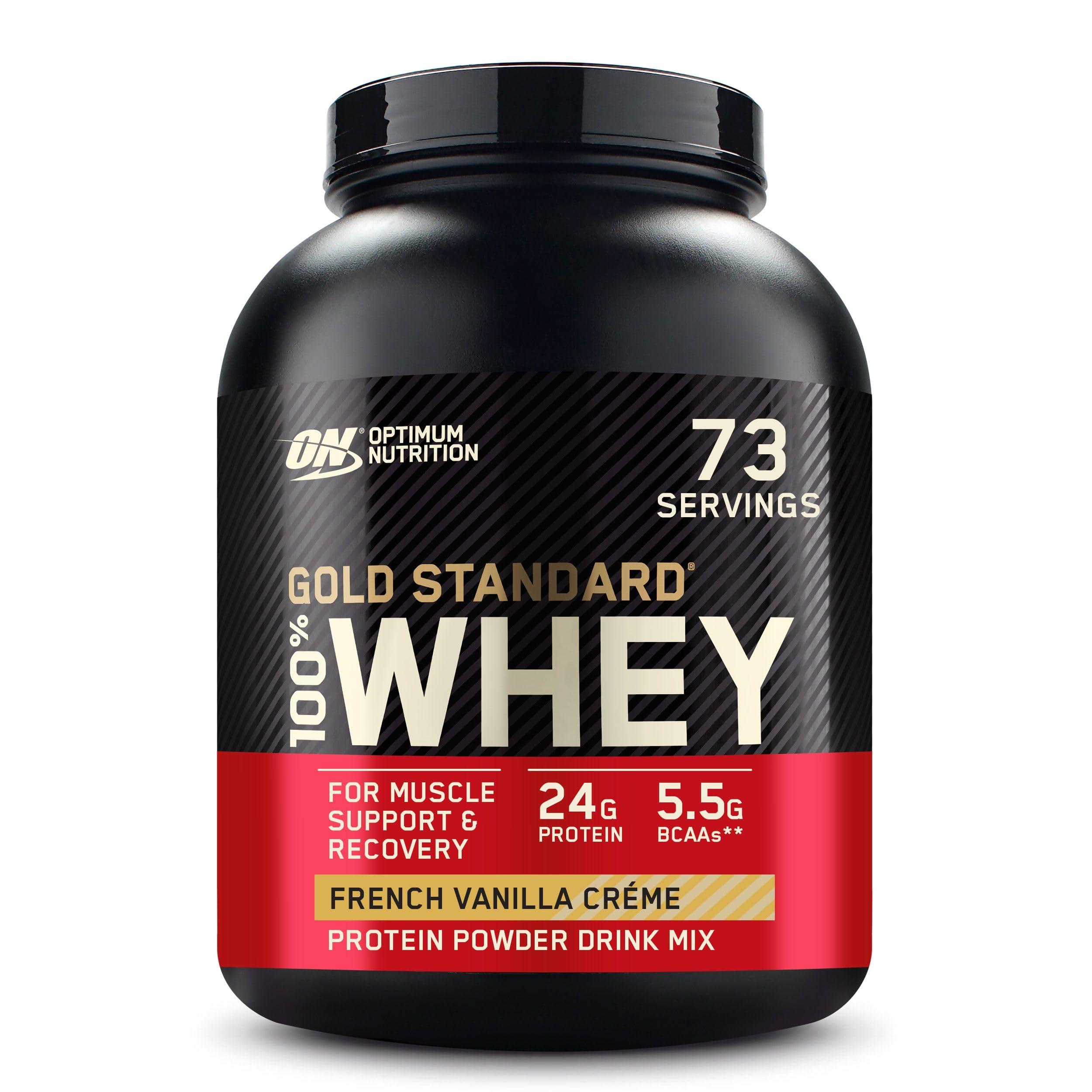 Optimum Nutrition Optimum Nutrition Gold Standard 100% Whey Protein Powder, French Vanilla Creme, 5 Pound (Packaging May Vary)