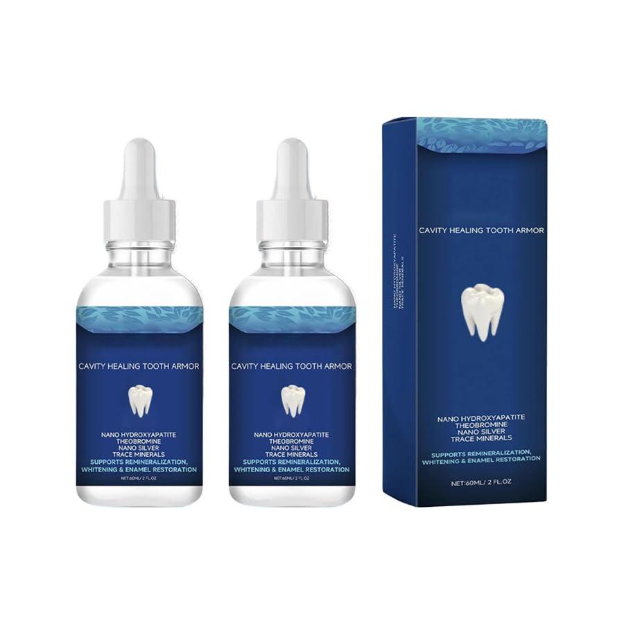 LIOZXIUT Dentite Cavity Healing Tooth Armor, Dentite Tooth Armor, Dentite Cavity Healing Tooth Armor Liquid, Dentite Cavity Tooth Armor, Helps Keep Gum Helthy (2pcs)
