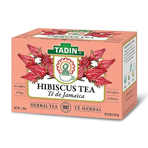 Tadin Herb and Tea Tadin Herb & Tea Co. Hibiscus Herbal Tea. Caffeine Free. 24 Tea Bags. 1.44 oz. Pack of 6