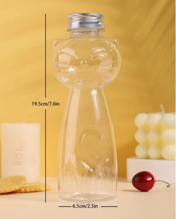 Darong Vinacafe 3 in 1 Instant Coffee Mix, 20 Sachets plus 1pc Plastic Water Bottle, Cartoon Cute Cat Design Kawaii Resuable