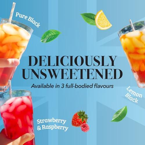 Twinings Twinings NEW Strawberry & Raspberry Herbal Iced Tea, 72 Deliciously Unsweetened Tea Bags, Makes 18 Pitchers or 144 Servings, Caffeine-Free, 72 Count (Pack of 1)