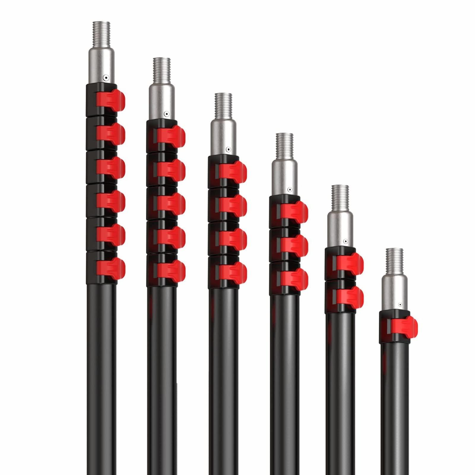 AoForce Easy flip-Tab Lock Mechanism Telescopic Pole, 2M-to-10.8M Telescopic Extension Pole, Lightweight Sturdy Aluminum Telescoping Pole, Cleaning, Trimming, Decorating Extension Pole (Color : Green, Size