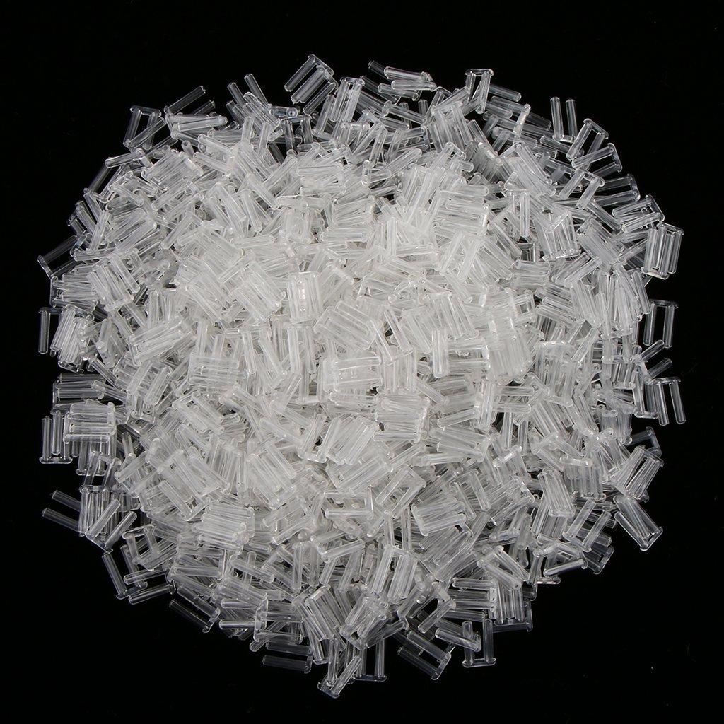 Dhoptical (1000pcs) Rimless Glasses U-Clip Different Size Rimless Glasses Accessories for Glasses Shop by Dhoptical (1.5 0.8 7.0 with Hole)