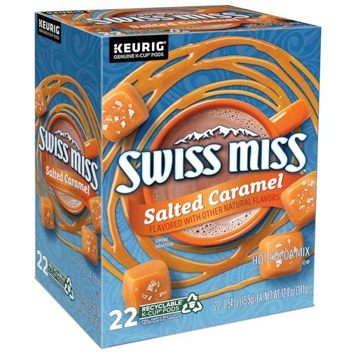 Swiss Miss Swiss Miss Salted Caramel Hot Cocoa, Keurig Single Serve K-Cup Pods, 22 Count (Packs of 4)