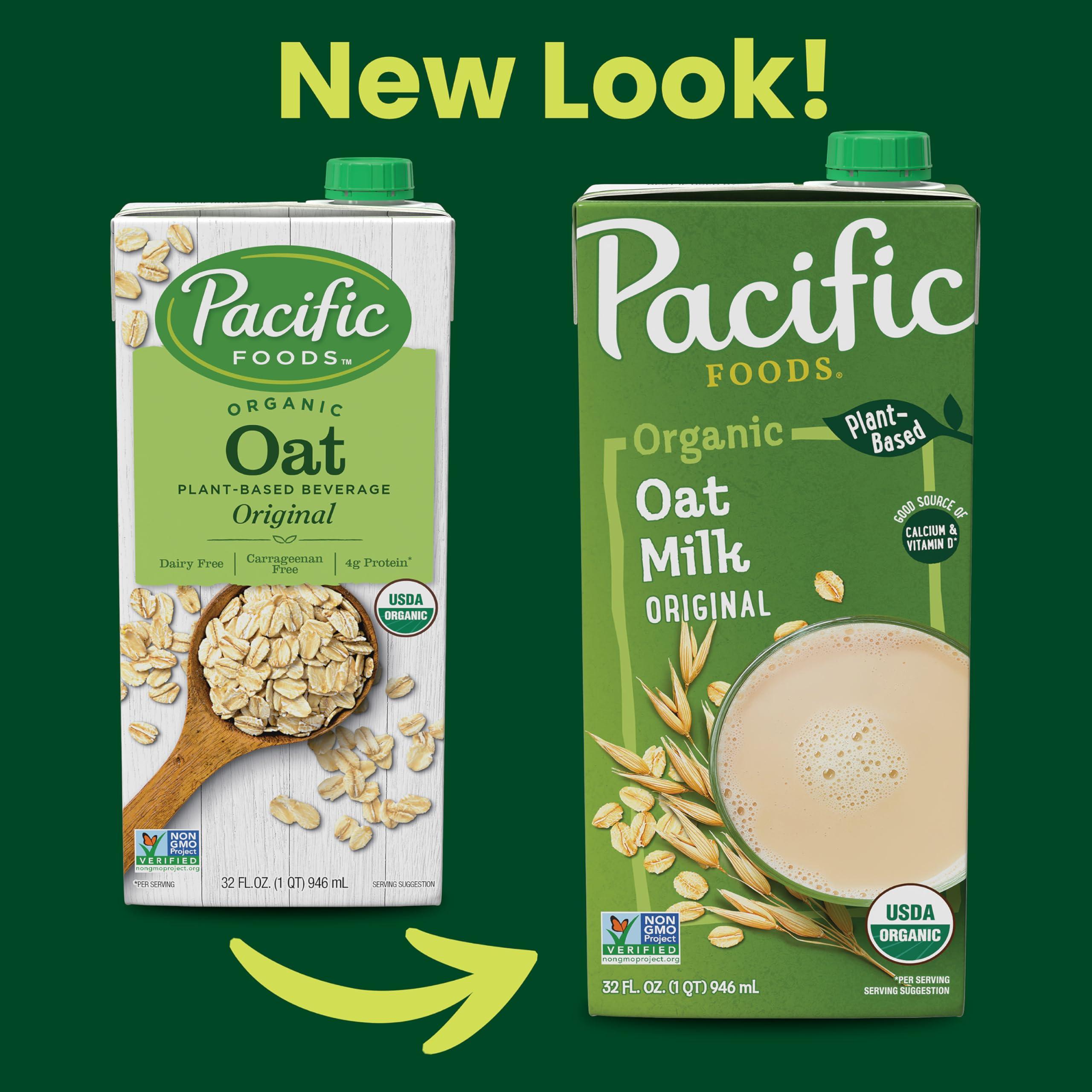 Pacific Foods Pacific Foods Original Organic Oat Milk, Plant Based Milk, 32 oz Carton